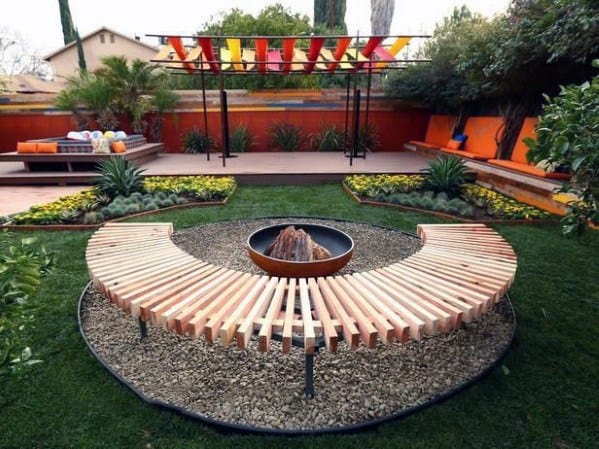 diy fire pit seating
